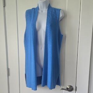 Cyrus Vibrant Blue Sleeveless Cardigan